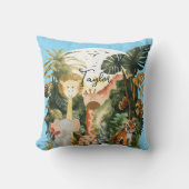 ジャングルアニマルズエキゾチックなサファリドリーム クッション (正面)