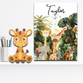 ジャングルアニマルズエキゾチックなサファリドリーム ポスター