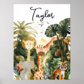 ジャングルアニマルズエキゾチックなサファリドリーム ポスター (正面)