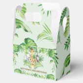 ジャングルアニマルズサファリグリーンリー誕生日サンキュー フェイバーボックス (オープン)