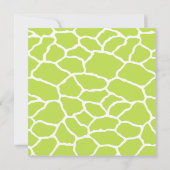 ジャングルアニマルズサファリベイビーシャワー招待状 招待状 (裏面)