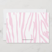 ジャングルアニマルズサファリベビーシャワー招待状 招待状 (裏面)