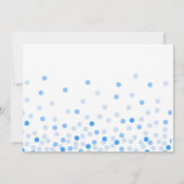 ジャングルアニマルズサファリボーイブルーかわいい1歳の誕生日 招待状 (裏面)