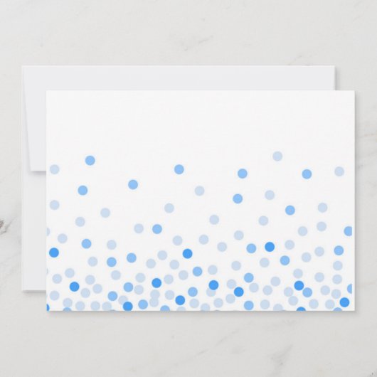 ジャングルアニマルズサファリボーイブルーかわいい1歳の誕生日 招待状 (裏面)