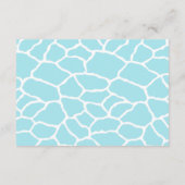 ジャングルアニマルズサファリボーイベビーシャワーブック エンクロージャーカード (裏面)