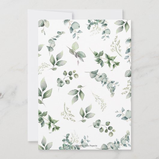 ジャングルアニマルズサファリワイルドワン第1誕生日 招待状 (裏面)