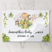 ジャングルアニマルズシャワー紙ランチョンマットティアウェイパッド ペーパーパッド (折り畳み)