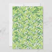 ジャングルアニマルズワイルドパーティーカー子供へド 招待状 (裏面)