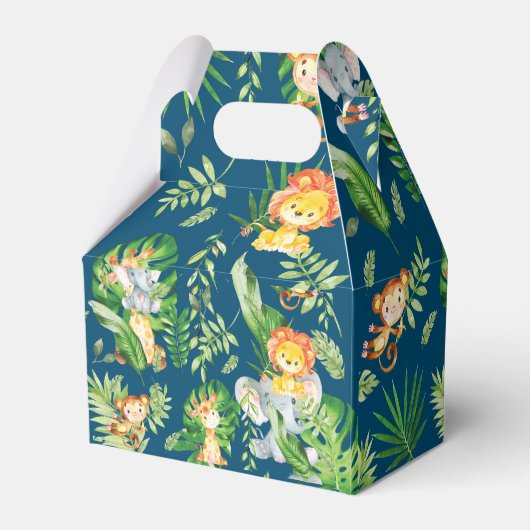 ジャングルアニマルズ1st誕生日パーティーありがとう フェイバーボックス (裏面サイド)