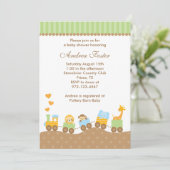 ジャングルアニマルトレイン招待状 招待状 (スタンド正面)