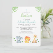 ジャングルアニマルバプテスマ招待状 招待状 (スタンド正面)