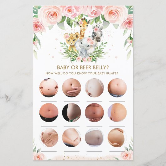 ジャングルアニマルフローラベビーまたはビールベリーゲーム (正面)