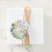 ジャングルアニマルベビーシャワーお願いギフトラベル フェイバータグ (インサイチュ)