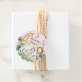 ジャングルアニマルベビーシャワーお願いギフトラベル フェイバータグ (インサイチュ)