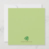 ジャングルアニマルベビーシャワー招待状 招待状 (裏面)