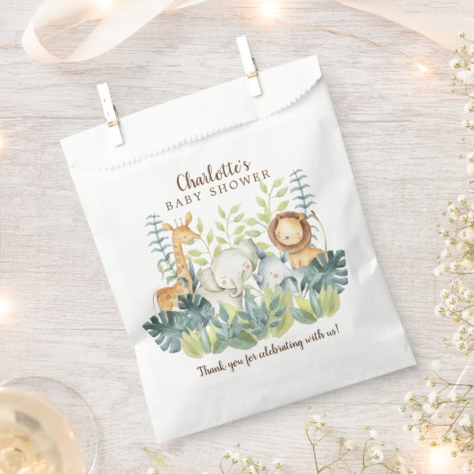 ジャングルアニマルベビースワーカフェーバッグ フェイバーバッグ (クリップ留めされた状態)