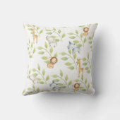 ジャングルアニマルベビー誕生統計ピロー クッション (裏面)