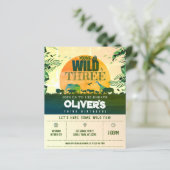 ジャングルアニマルヤングワイルド&3格安誕生日招待状 (スタンド正面)
