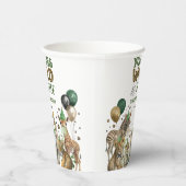 ジャングルアニマルヤングワイルド&3歳の誕生日 紙コップ (右)