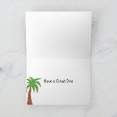 ジャングルアニマル誕生日カード カード (内部)