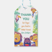 ジャングルアニマル誕生日ギフトラベル ギフトタグ (正面)