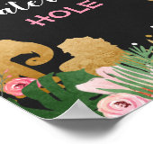 ジャングルウォーターリングホールサイン動物園サファリ飲み物テーブル ポスター (角)