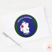 ジャングルエキスパートポケットパッチ ラウンドシール (封筒)