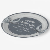 ジャングルエレファントサファリベイビーシャワープレート ペーパープレート (アングル)