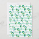 ジャングルエレファントビンゴベビシャワーゲーム 招待状 (裏面)