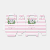 ジャングルエレファントピンク1st誕生日パーティーありがとう フェイバーボックス (折り畳みなし)