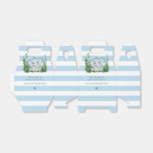 ジャングルエレファントブルー1st誕生日パーティーありがとう フェイバーボックス (折り畳みなし)