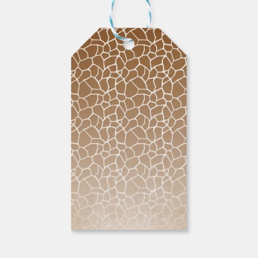 ジャングルエレファントベビージャーシャワーありがとうラベル ギフトタグ (裏面)