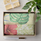 ジャングルオウムと蝶のデコペティッシュペーパー 薄葉紙 (ギフト)