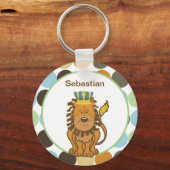 ジャングルカスタマイズ可能キーチェーンのキング キーホルダー (正面)