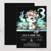 ジャングルカスタム誕生日 招待状 (正面/裏面)