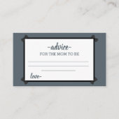 ジャングルカラフルアドベンチャーベビーシャワー アドバイスカード (正面)