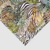ジャングルカラフル動物抽象芸術 薄葉紙 (詳細)