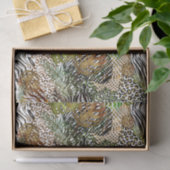 ジャングルカラフル動物抽象芸術 薄葉紙 (ギフト)