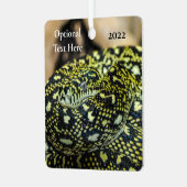 ジャングルカーペットパイソン メタルオーナメント (正面左)