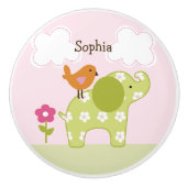 ジャングルガールエレファント引き出し引き出しセラミックノブ セラミックノブ (正面)