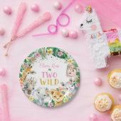 ジャングルガールサファリアニマルズ紙プレート ペーパープレート (パーティー)