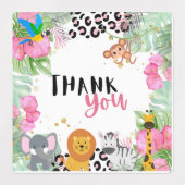 ジャングルガールズサンキューラベル ラベル (デザイン1)