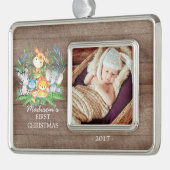 ジャングルガールズベビー第1回クリスマスフォトオーナメント シルバープレートフレームオーナメント (左)