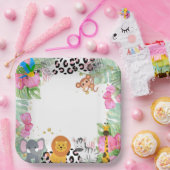 ジャングルガールズ紙プレート ペーパープレート (パーティー)