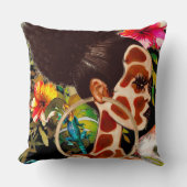 ジャングルガール枕 クッション (正面)