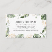 ジャングルガール赤ちゃんシャワーベビー エンクロージャーカード (正面)