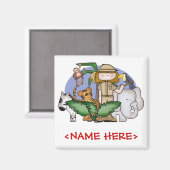 ジャングルガール マグネット (正面/裏面)