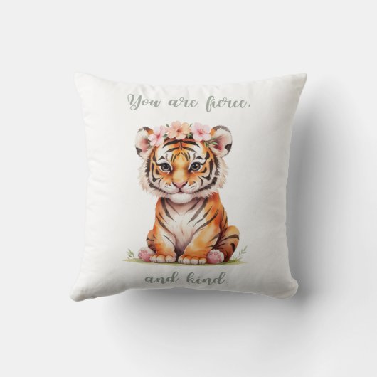 ジャングルキャットライオンタイガーワトカラ感動的ー クッション (裏面)