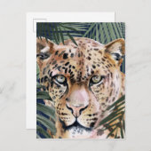 ジャングルキャット - チーター ポストカード (正面/裏面)