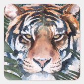ジャングルキャット – Tiger スクエアシール (正面)